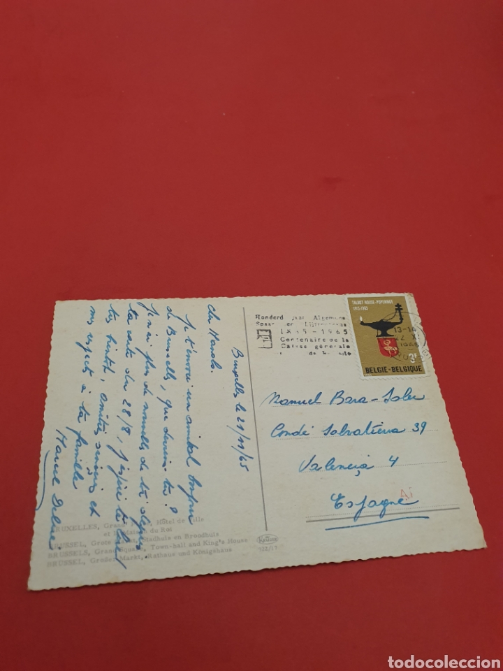 Postales: Bruselas.Hotel De Ville.Circulada. - Foto 2