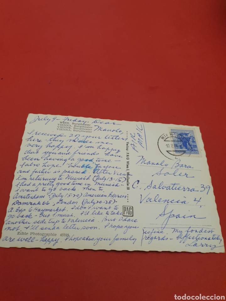 Postales: Viena.Burgtheater.Circulada. - Foto 2