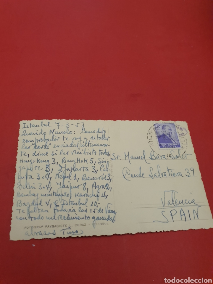 Postales: Estambul.Avasofva.Circulada.1957. - Foto 2