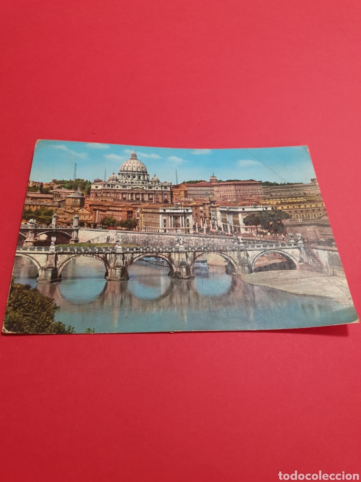 Postales: Roma.Ponte de S.Angelo e S.Pietro.Circulada.1963. - Foto 1