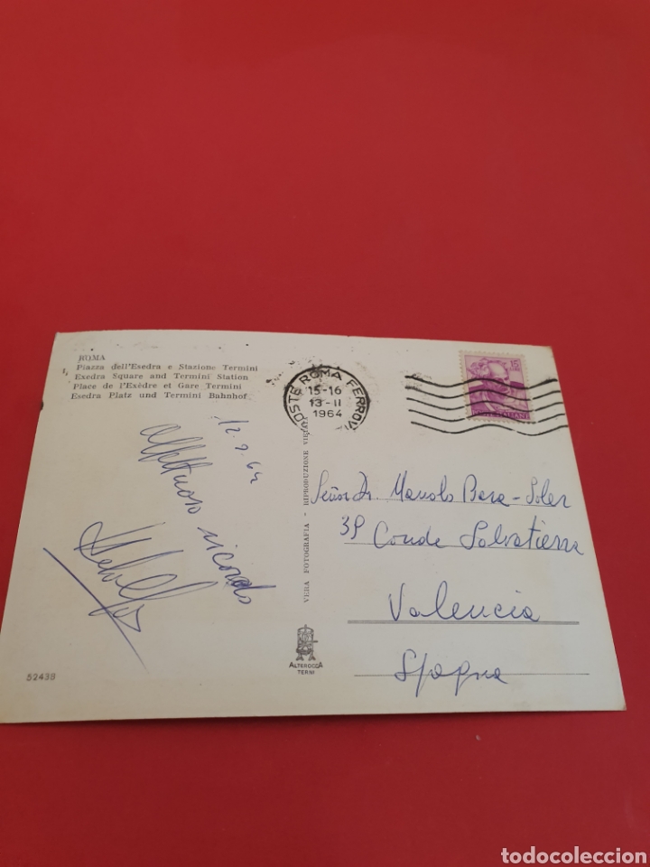 Postales: Roma.Plazza Dell Esedra.Circulada.1964. - Foto 2