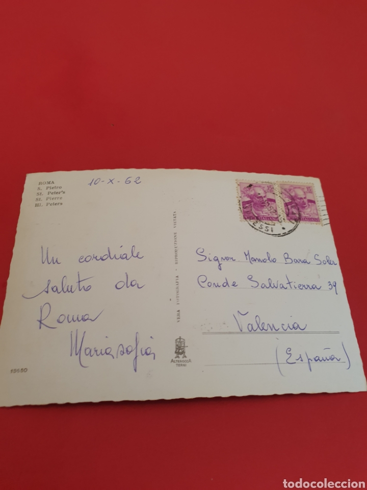 Postales: Roma.S Pietro..Circulada.1962. - Foto 2