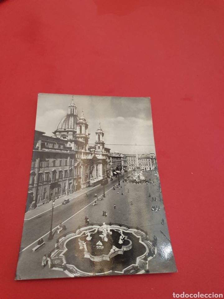 Postales: Roma.Plaza Navona.Circulada.1955. - Foto 1
