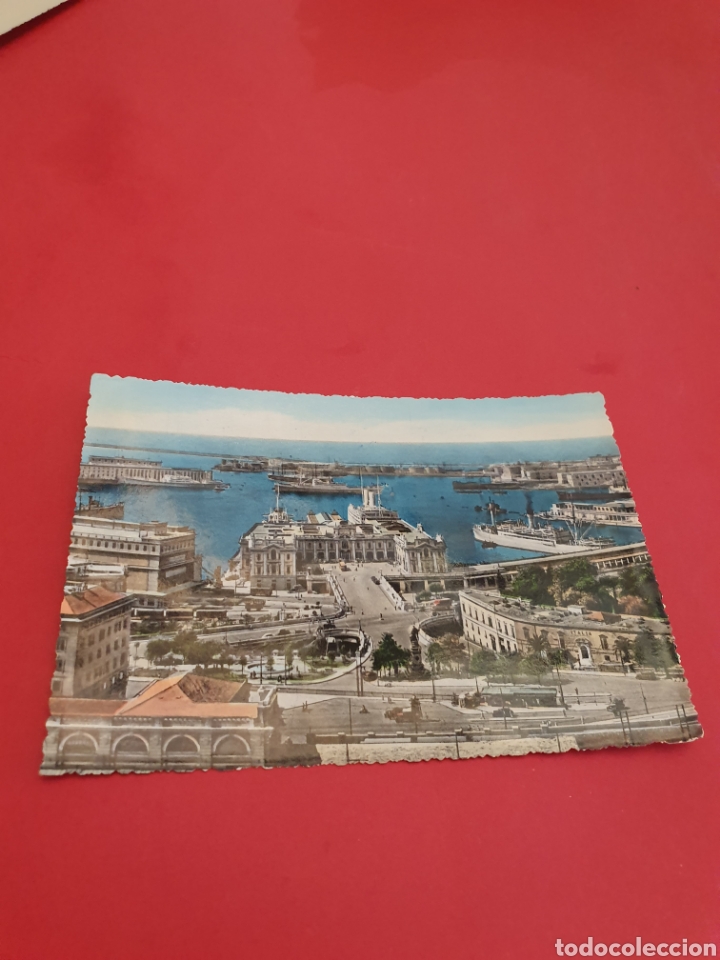 Postales: Genova.Maritime Station.Circulada.1956. - Foto 1