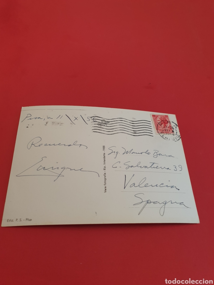 Postales: Pisa.Torre Pendente.Circulada.1956. - Foto 2