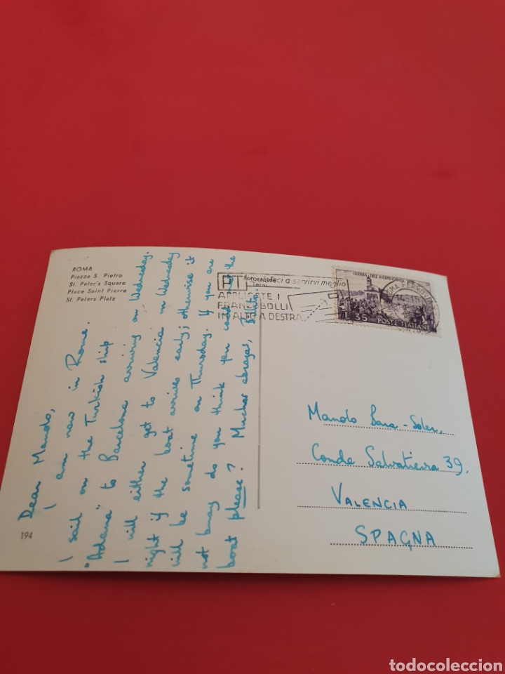 Postales: Roma.Plaza de S.Pedro.Circulada - Foto 2