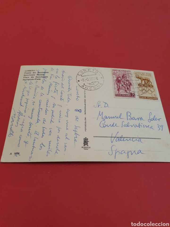 Postales: Loreto.Plaza del Santuario.Circulada - Foto 2