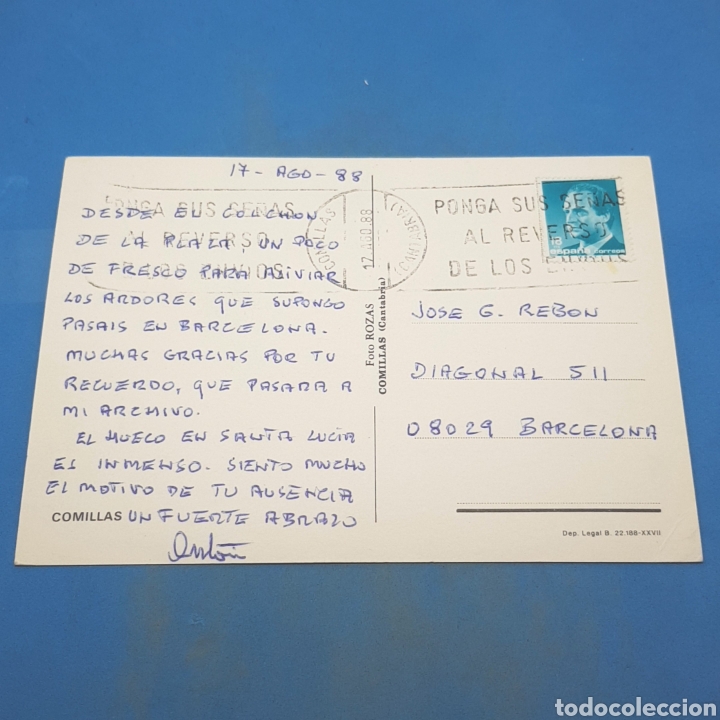 Postales: (CV.08) TARJETA POSTAL. COMILLAS - Foto 2