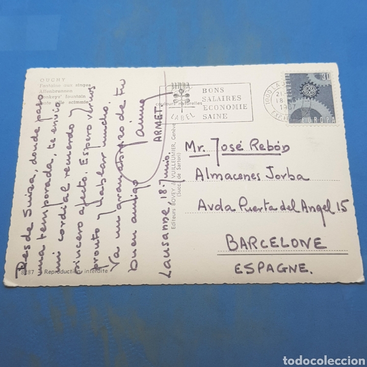 Postales: (CV.08) TARJETA POSTAL. N&deg;8287. OUCHY. - Foto 2