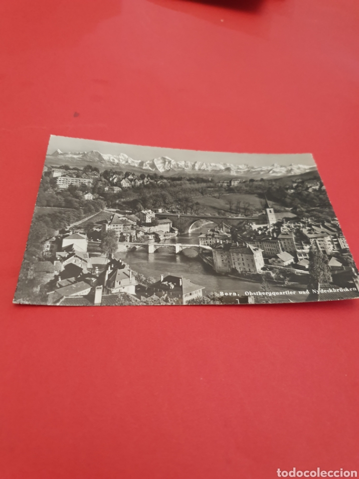 Postales: Berne Pont de los Alpes .1956.Circulada. - Foto 1
