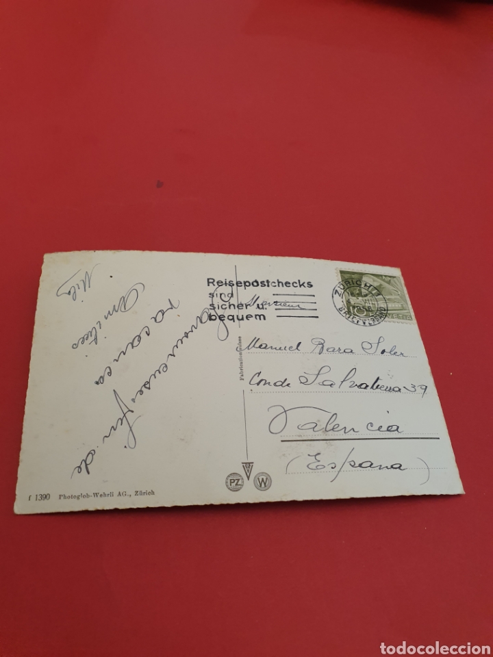 Postales: Z&uacute;rich.Bahthofstrasse.Circulada.1960. - Foto 2