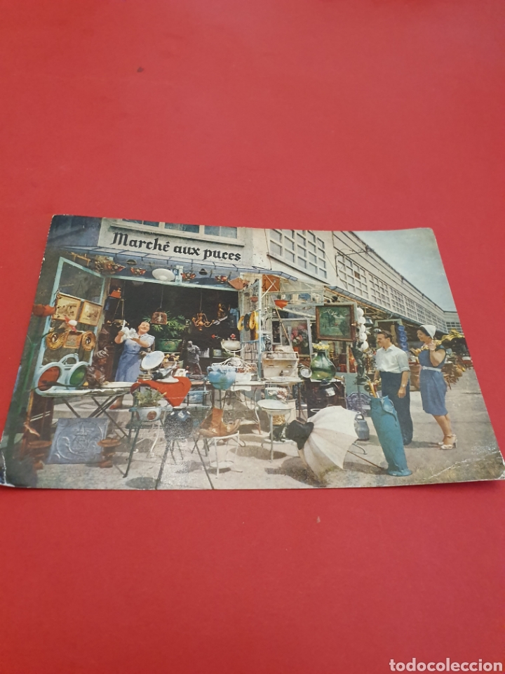 Postales: Paris.Le Marche aux Puces.Circulada.1959. - Foto 1
