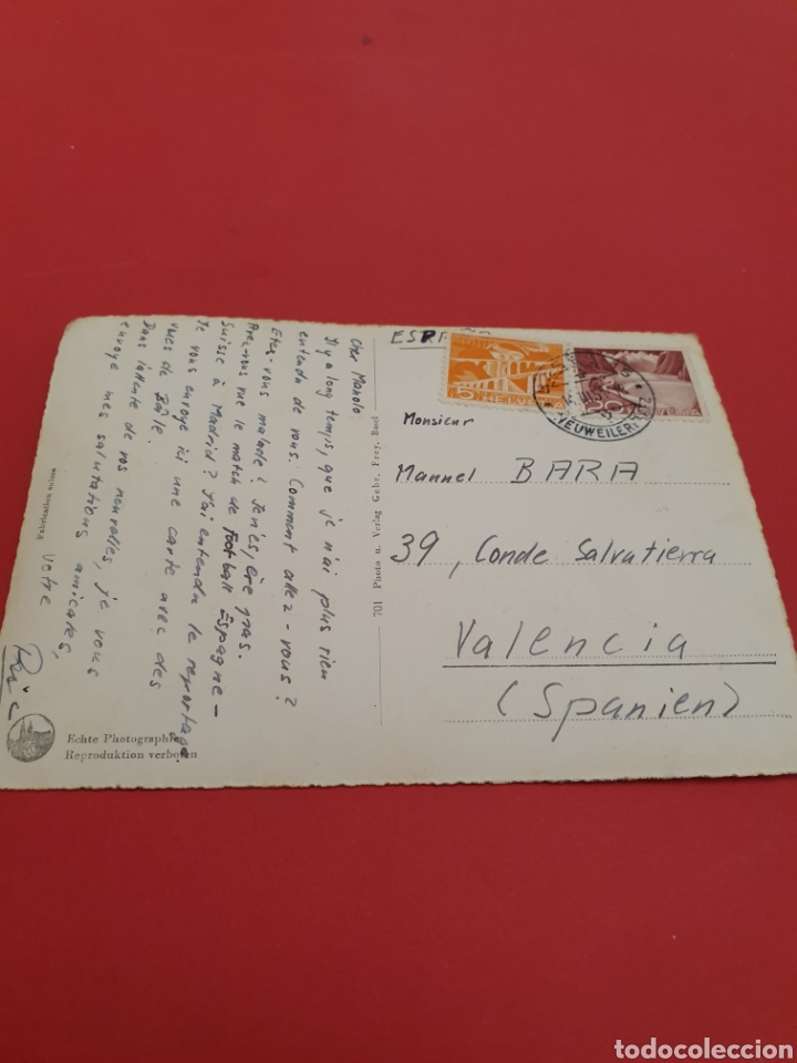 Postales: Basel.Circulada.1956. - Foto 2