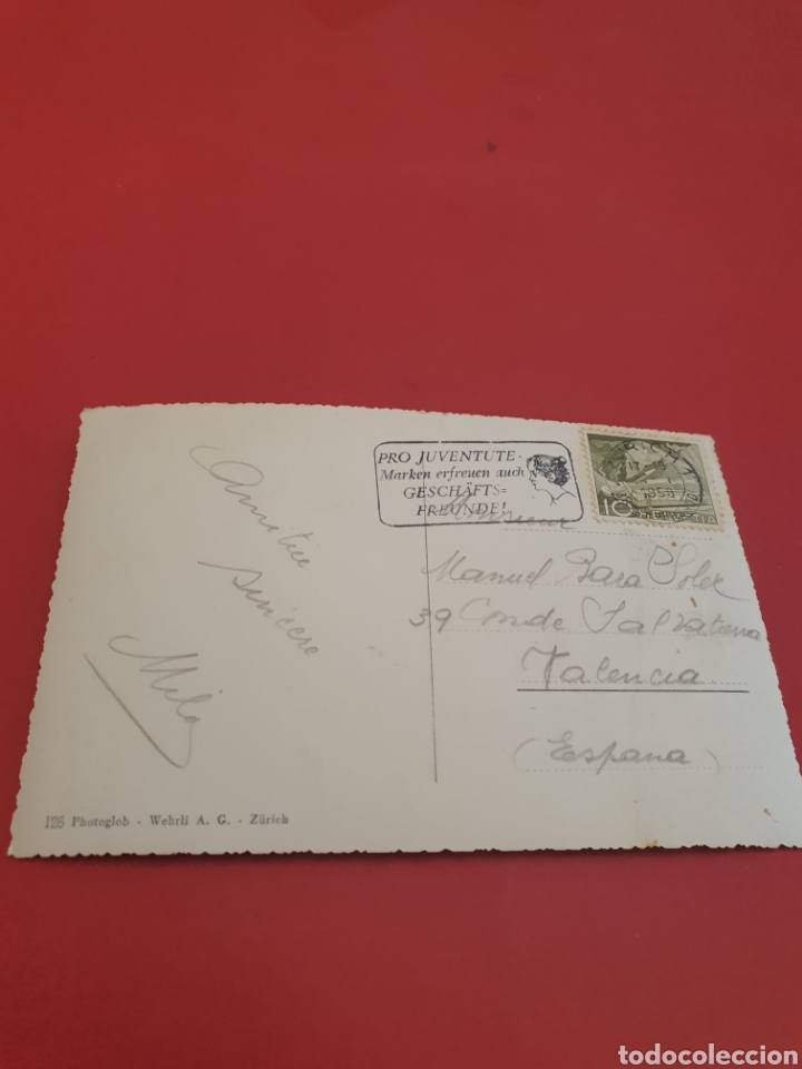 Postales: Z&uacute;rich.Circulada.1956 Aprox. - Foto 2