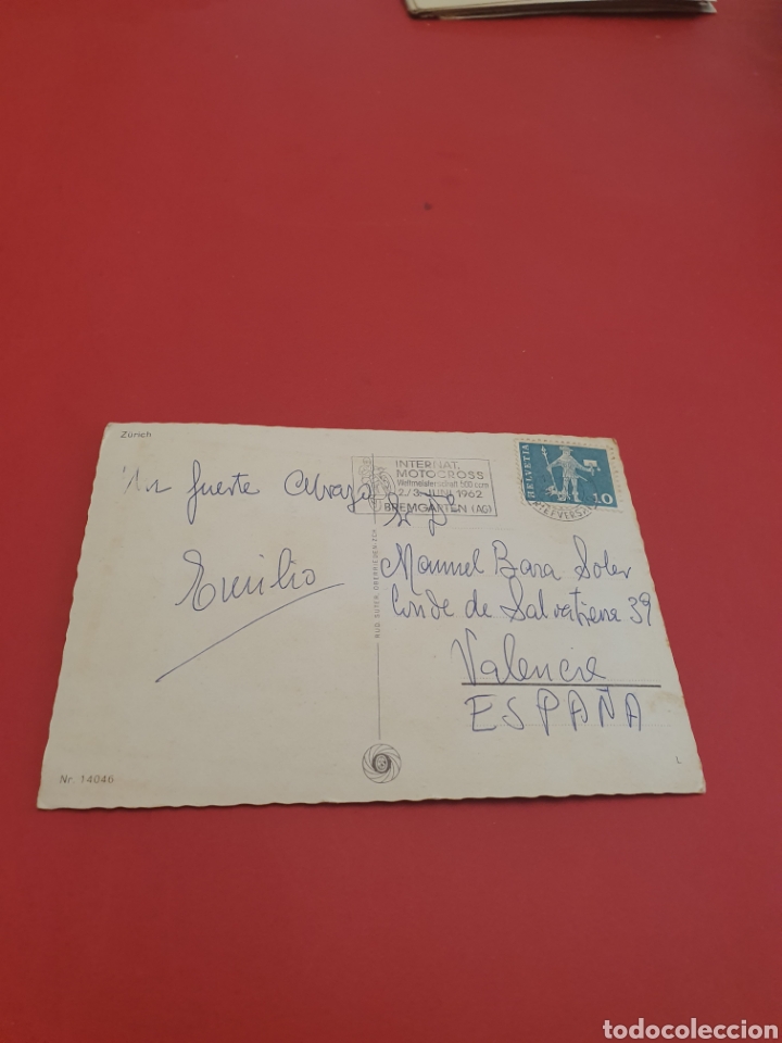 Postales: Z&uacute;rich.Circulada 1962. - Foto 2