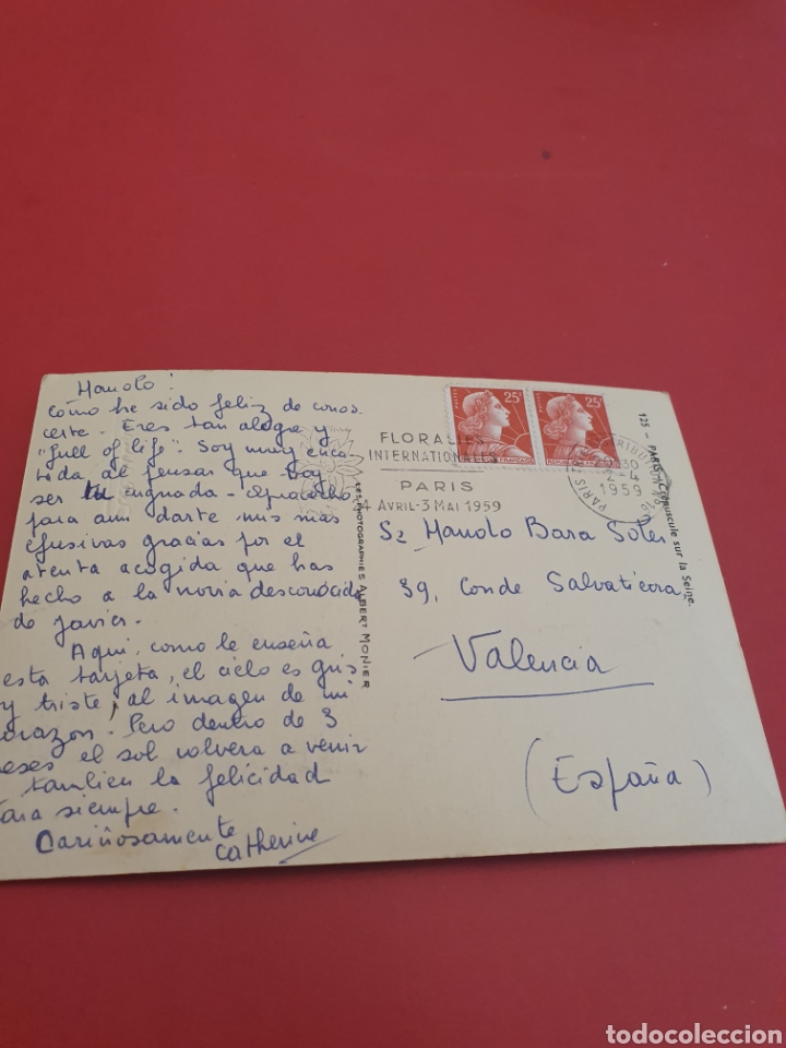 Postales: Paris.Circulada.1959. - Foto 2