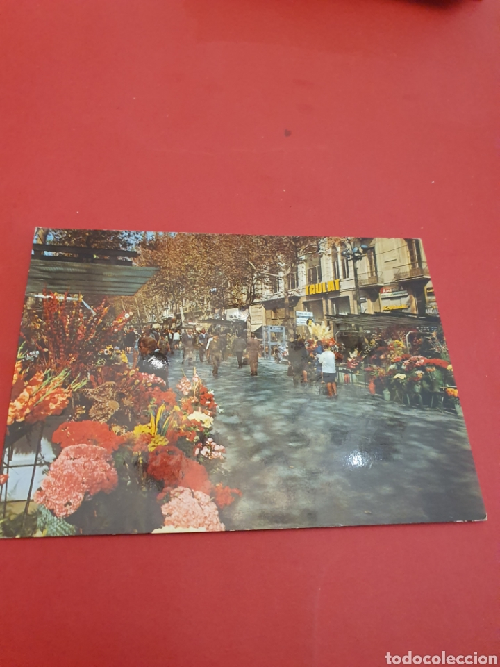 Postales: Barcelona.Rambla de las Flores.Circulada. - Foto 1