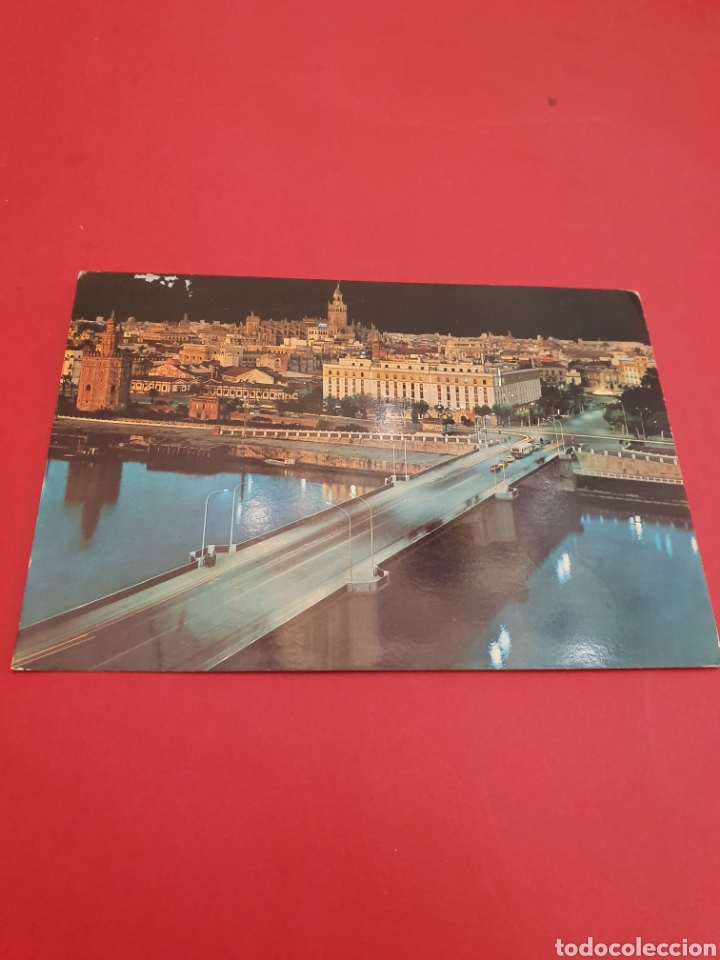 Postales: Sevilla.Ciudad de Noche.Circulada.1970. - Foto 1