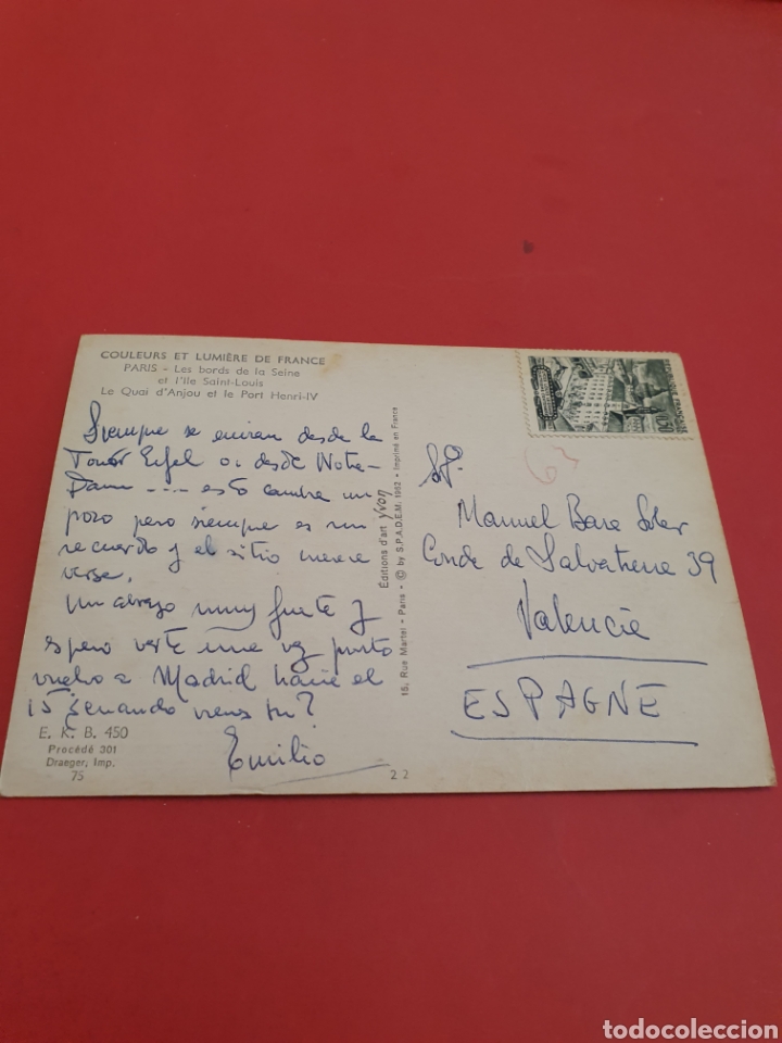 Postales: Paris.Circulada. - Foto 2