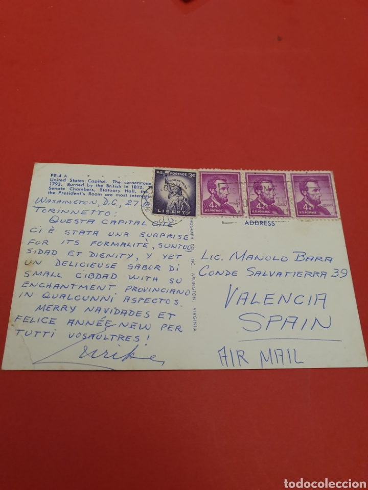Postales: Washington.Capitol.Circulada. - Foto 2