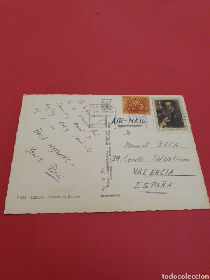 Postales: Lisboa.Castelo de S.Jorge.Circulada.1970. - Foto 2