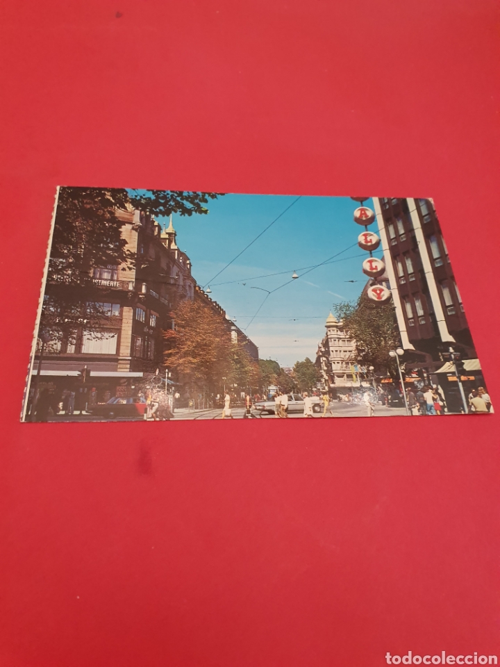Postales: Z&uacute;rich.Bahnhifstriasse.Circulada 1973. - Foto 1