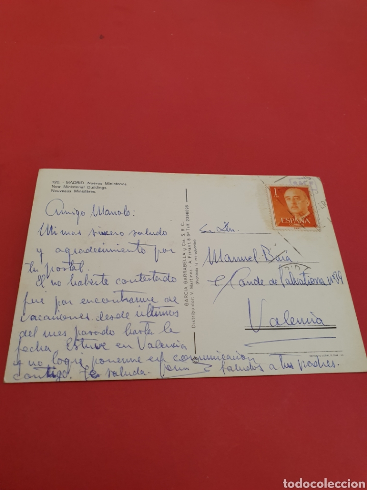 Postales: Madrid Nuevos ministerios.Circulada. - Foto 2