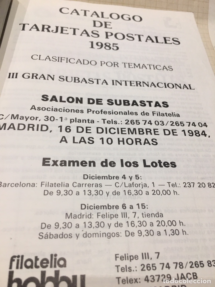 Postales: Catalogo de Tarjetas Postales 1985 - Foto 4