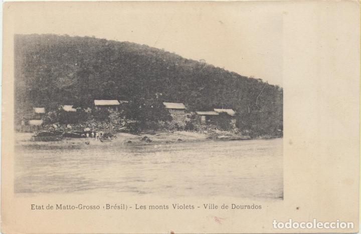 Postales: Brasil. Postal. Matto-Grosso. Los Montes Violetas. Villa de Dourados