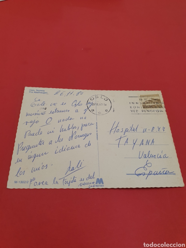 Postales: Oslo.Norway.1980.Circulada. - Foto 2
