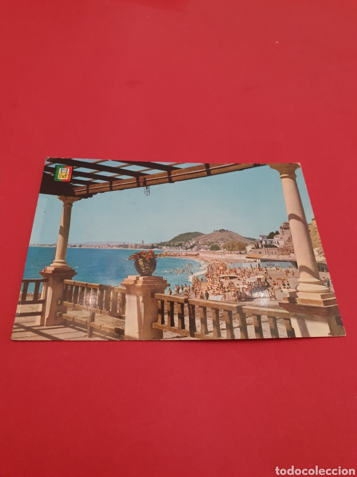 Postales: M&aacute;laga.Ba&ntilde;os del Carmen.Circulada..1963. - Foto 1