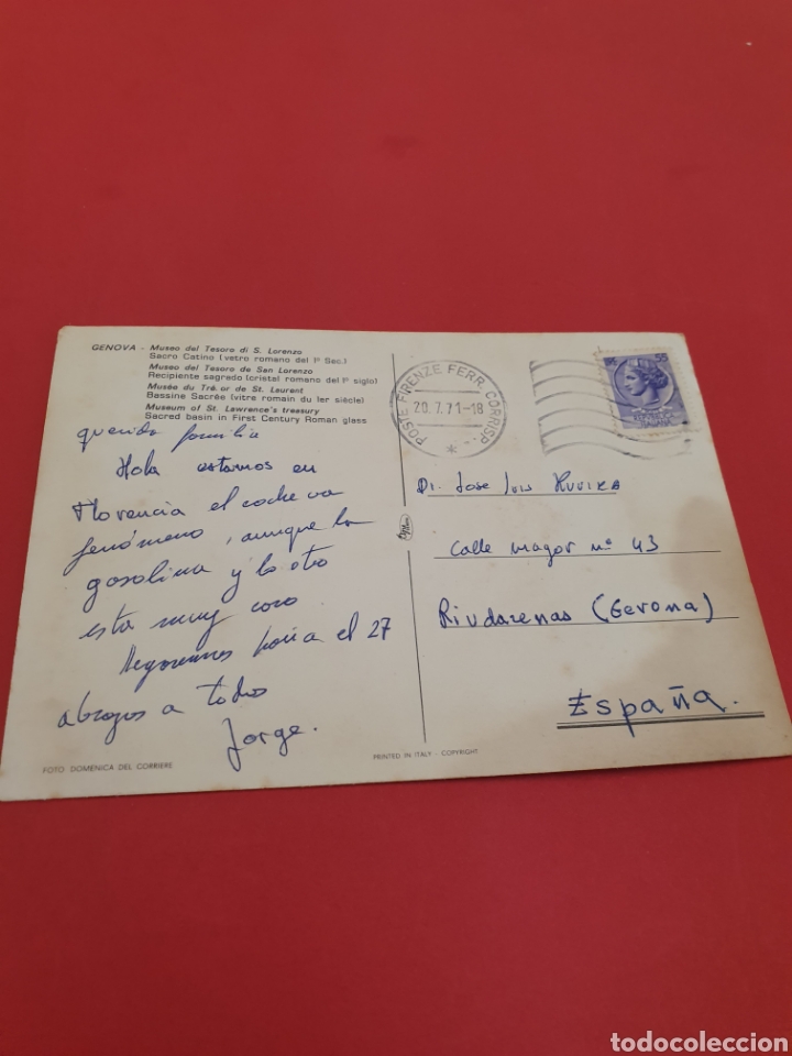Postales: Genova.Museo del Teatro.Circulada - Foto 2
