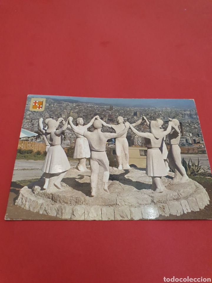 Postales: Barcelona.Monumento a la Sardana.Circulada. - Foto 1