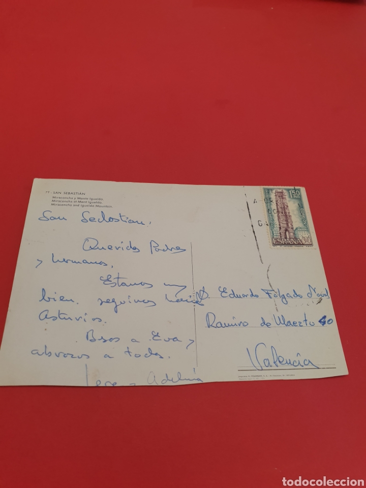 Postales: San Sebasti&aacute;n.Monte Igueldo.Circulada. - Foto 2