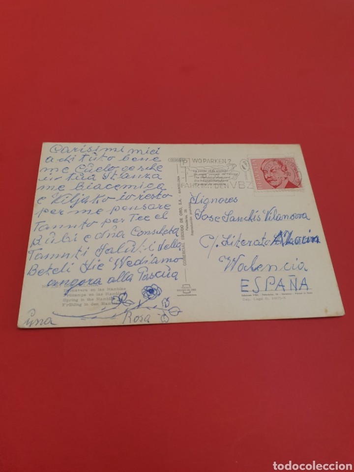 Postales: Barcelona.Las Ramblas.Circulada. - Foto 2
