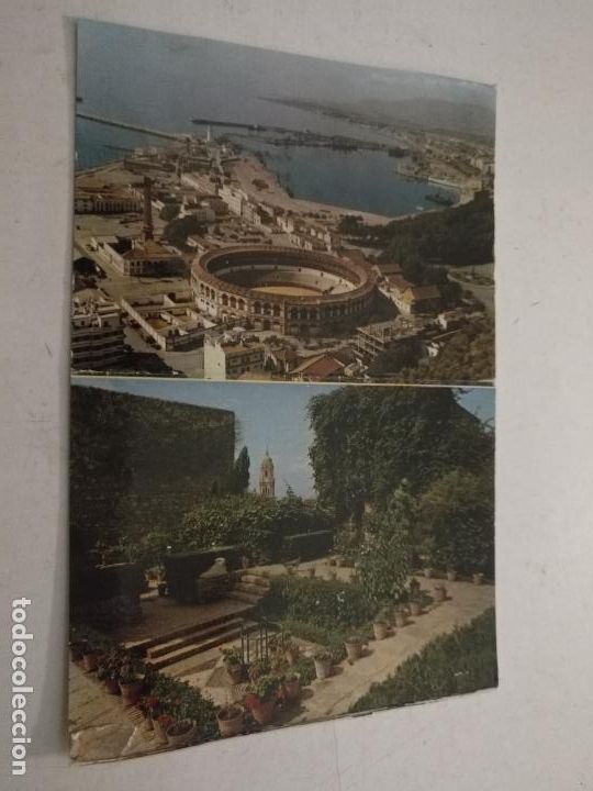 Postcards: REALICE SU OFERTA . ANTIGUA POSTAL - son dos medias postales de malaga