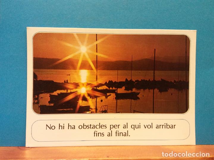 Postais: NO HI HA OBSTACLES PER AL QUI VOL ARRIBAR FINS AL FINAL. BONITA POSTAL. SIN USAR