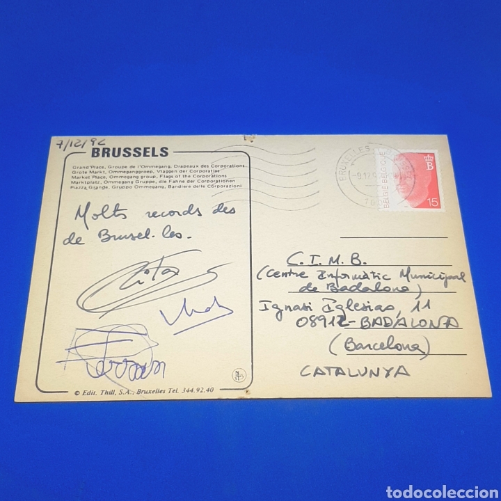 Postales: (ER.07) TARJETA POSTAL CIRCULADA. BRUSSELS - Foto 2