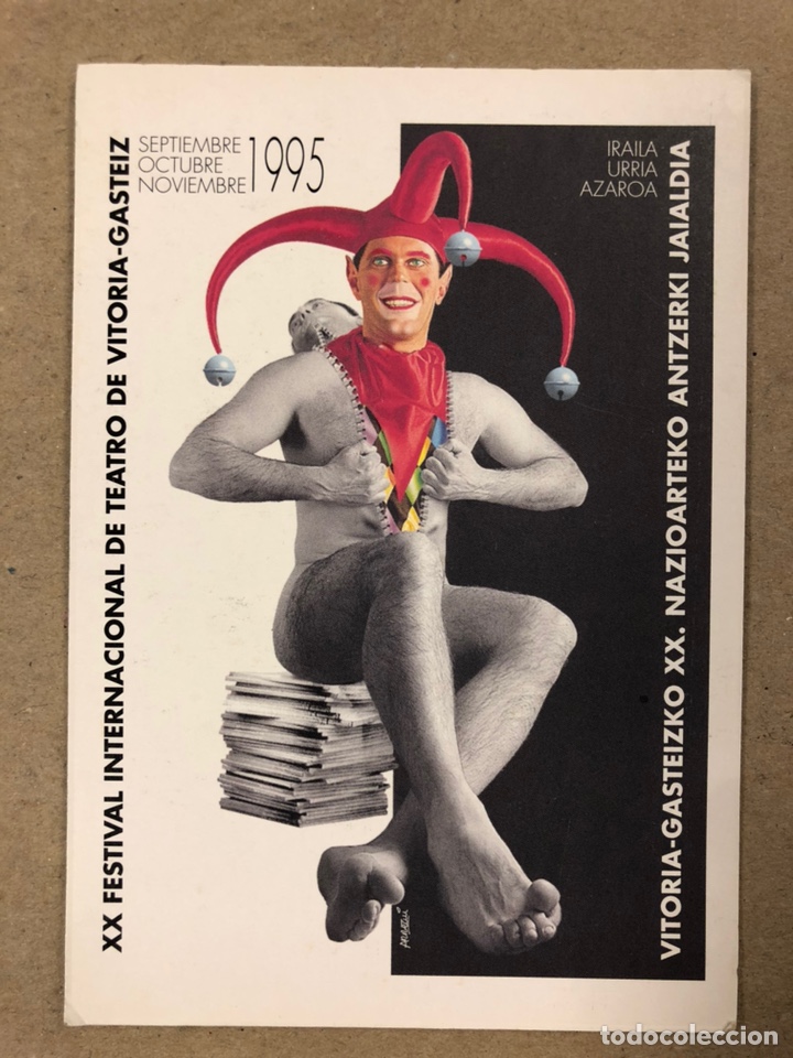 Postkarten: XX FESTIVAL INTERNACIONAL DE TEATRO DE VITORIA-GAZTEIZ (1995). D&Iacute;PTICO PROMOCIONAL