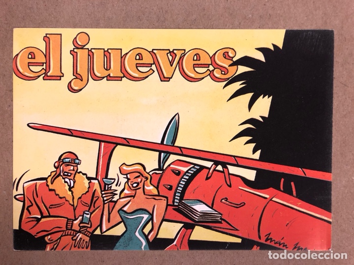 Cartes Postales: EL JUEVES. POSTAL SIN CIRCULAR PUBLICITARIA DISE&Ntilde;ADA POR M&Aacute;N MENI EN 1987.