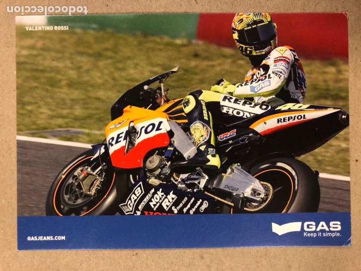 Cartes Postales: VALENTINO ROSSI. POSTAL SIN CIRCULAR PUBLICITARIA GAS STORE