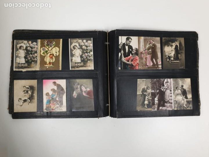 Postales: Antiguo Álbum Para Postales - 117 Postales Varias - Principios S. XX - Foto 4 - 198213985