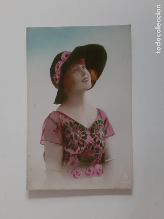 Postkarten: POSTAL ANTIGUA MUJER