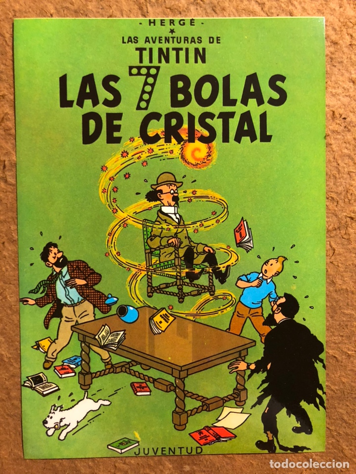 Postales: LAS 7 BOLAS DE CRISTAL. HERG&Eacute;. JUVENTUD. LAS AVENTURAS DE TINT&Iacute;N. TARJETA PROMOCIONAL