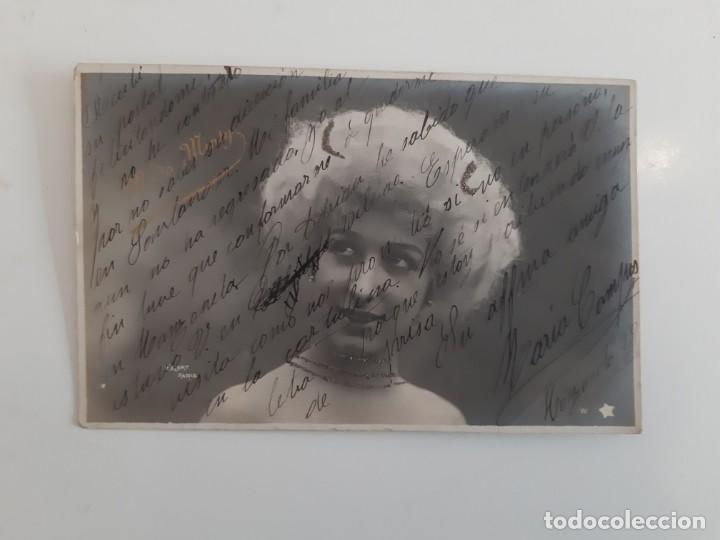 Cartoline: POSTAL ANTIGUA MUJER
