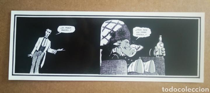 Postales: Postal / Marcap&aacute;ginas de Cerebus: Iglesia y Estado, de Dave Sim. - Foto 1