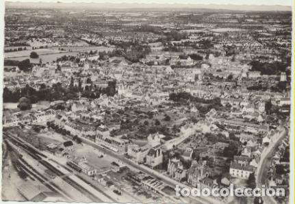 Cartoline: Foto-Postal Francesa. Lamballe-Vista A&eacute;rea. Franqueado y fechado en 1955