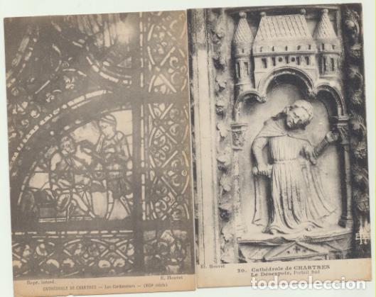 Cartoline: Lote de 2 Postales Francesas. Catedral de Chartres. 191?