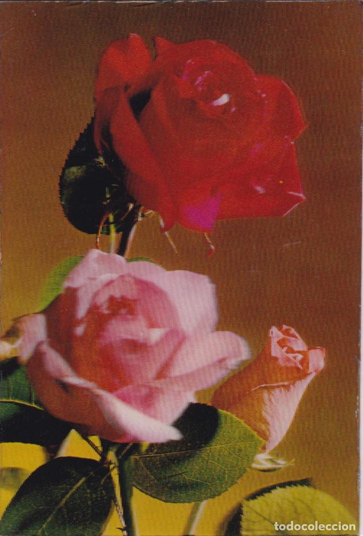 Postales: Postal 3D : rosas * ESCUDO DE ORO * - Foto 1