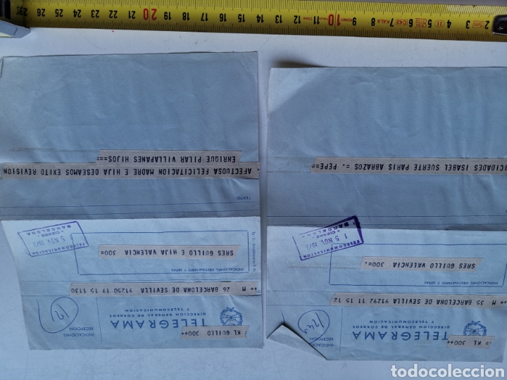 Postales: 2 Telegramas de 1973 de Barcelona a Sevilla - Foto 3